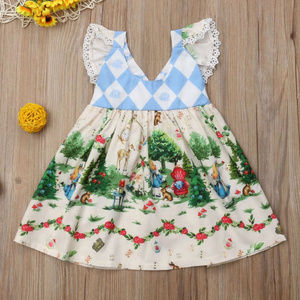 Alice In Wonderland Girls Sleeveless Dress